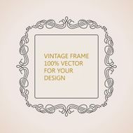 Calligraphic frame and page decoration Vector vintage N6