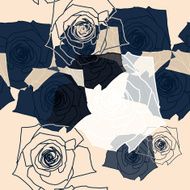 Flower pattern seamless Eps 10 N36