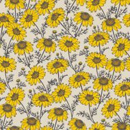 Seamless pattern from hand drawn chamomile vector floral backgr N2