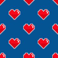 Pixel heart pattern N2