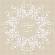 Round lace card N2