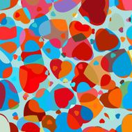 Beautiful colorful heart shape background EPS 8 N6