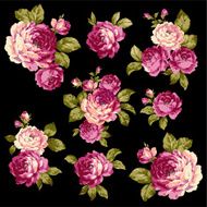 decoration of rose N23
