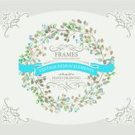 Watercolor wreath N9