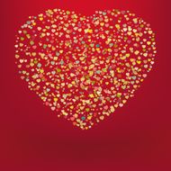 Beautiful colorful heart shape background EPS 8 N7