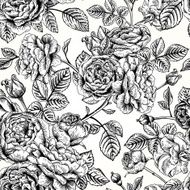 Seamless pattern with roses N115