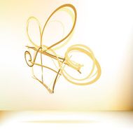 Christmas card Gift box with ribbon EPS8