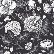 Beautiful vintage floral seamless pattern N2