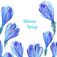 watercolor flower N21
