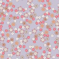 light background romantic floral seamless pattern N11