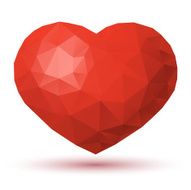 Polygon heart shape N12
