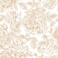 Seamless pattern with roses N116