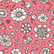 pink floral pattern for girl N2