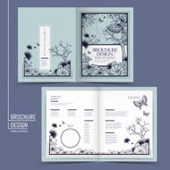 graceful half-fold brochure design