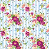 Vintage Floral Background - seamless pattern for design print N5