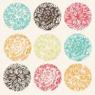 Vectorized hand drawn texture set