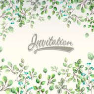 Watercolor invitation N3