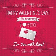 red background with valentine heart and wishes text N6