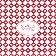 Red romantic wedding seamless pattern with hearts Wrapping paper Background N9
