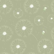 Seamless dandelions pattern N2