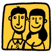 Happy couple in a frame N2