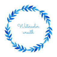 Watercolor wreath N12