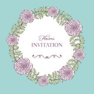Vintage Floral Frame N27