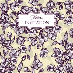 Vintage Floral Card N20