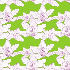 seamless pattern with orchids N3