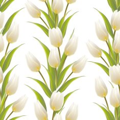 Tulip floral background seamless pattern N2