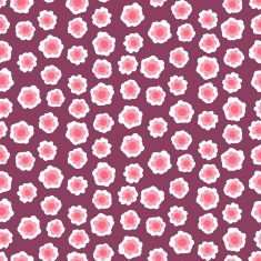 Ditsy floral pattern with small pink flowers N2