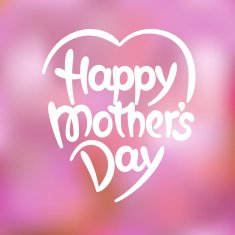 "Happy mother's day" hand-drawn lettering N14