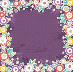 purple background of color flowers