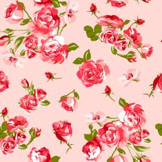 Beautiful Seamless Vintage Background with Roses N3