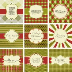 Set of christmas vintage backgrounds