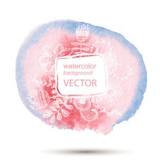 Retro floral background frame with flowers N4