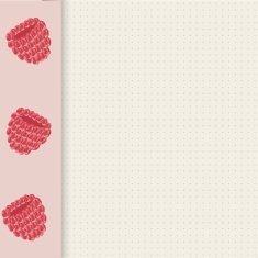 background raspberry greeting card