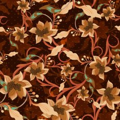 Vintage Floral Seamless Background N18
