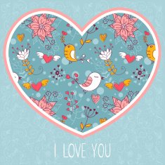 Lovely colorful invitation postcard N3