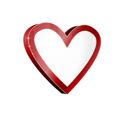3D heart valentine's day