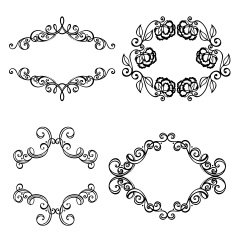 Decorative Ornamental Frame for Text N3