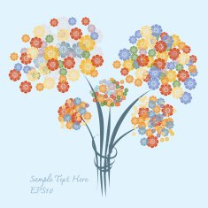 Bunch of colorful flower
