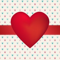 Valentine's Day heart card