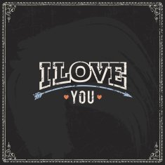 Valentine's Day vector poster N134