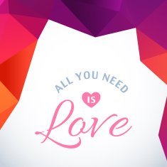 Valentine's Day vector poster N140