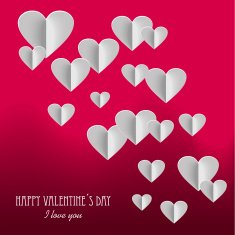 Happy Valentine`s day postcard background