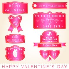 Valentine's Day labels N6