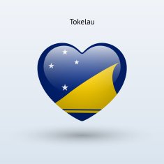 Love Tokelau symbol Heart flag icon N2