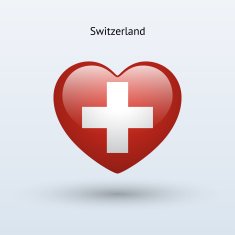 Love Switzerland symbol Heart flag icon N2