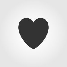 Heart icon Flat design N2